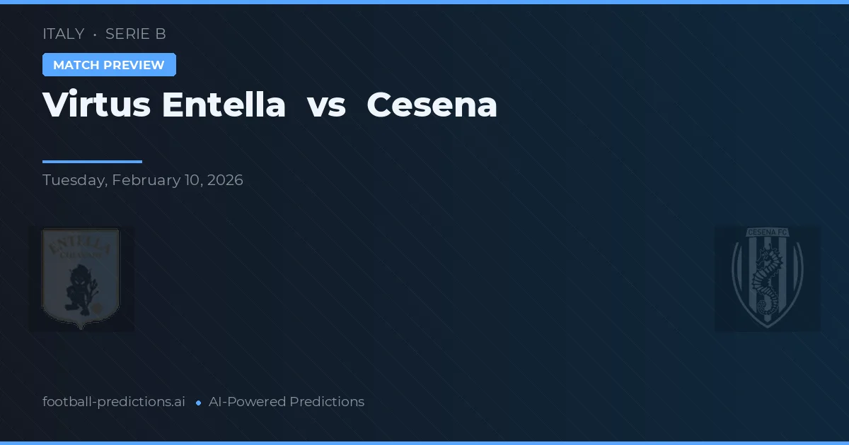 Virtus Entella vs Cesena — matchtips och förhandstitt