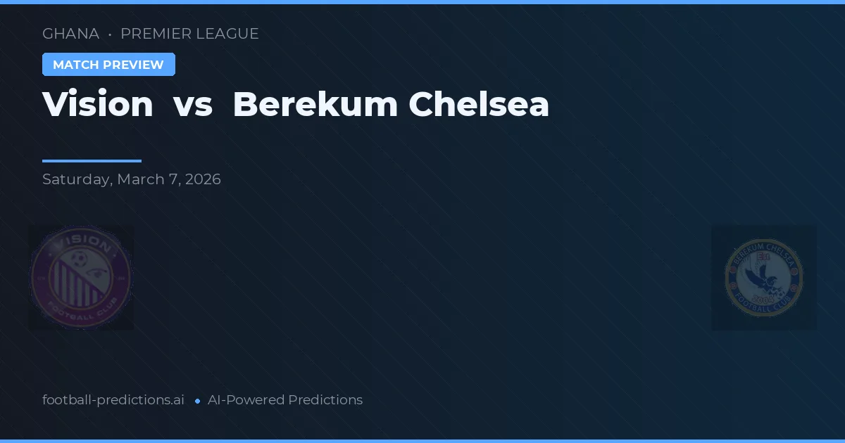Vision vs Berekum Chelsea — matchtips och förhandstitt