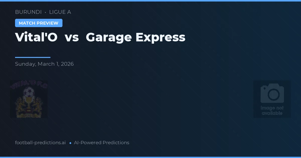 Vital'O vs Garage Express — matchtips och förhandstitt
