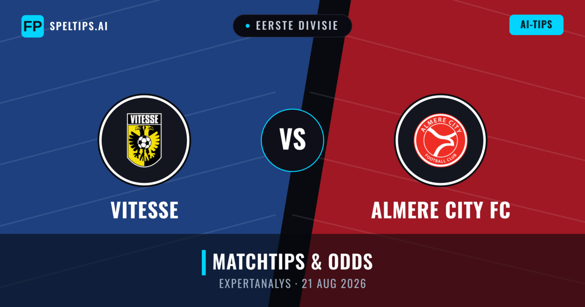 Vitesse vs Almere City FC — matchtips och förhandstitt