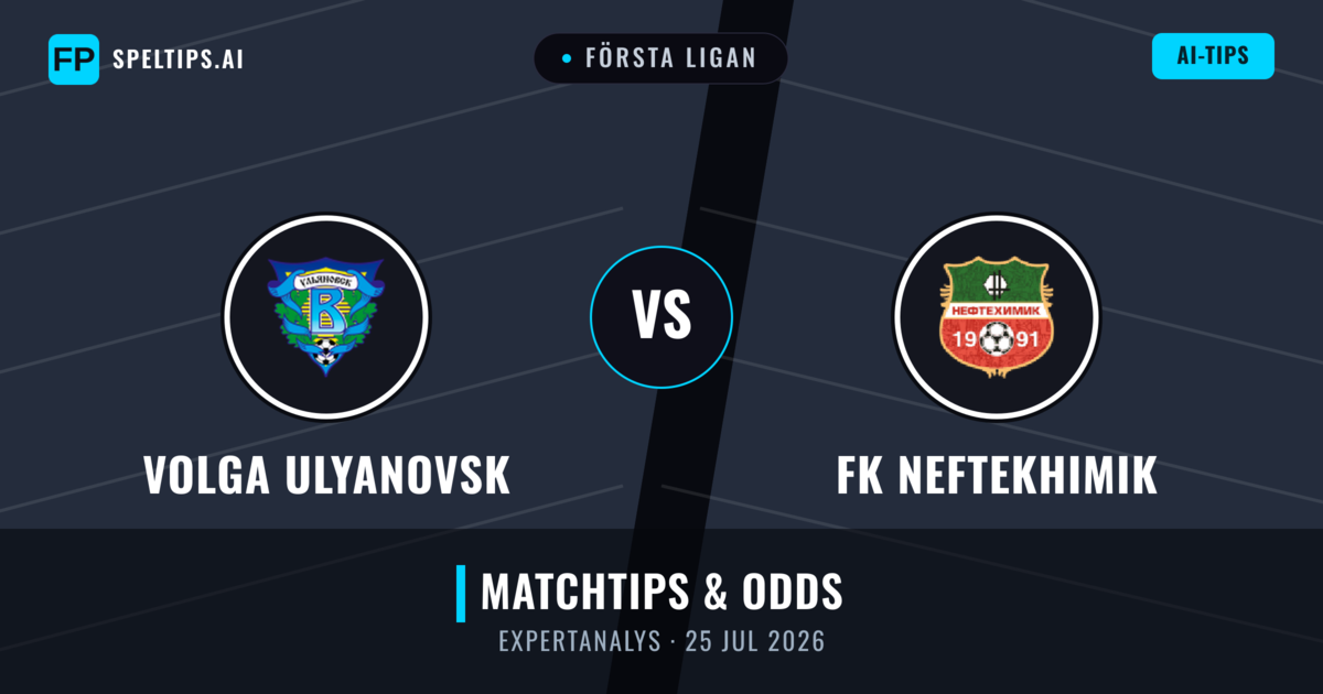 Volga Ulyanovsk vs FK Neftekhimik — matchtips och förhandstitt