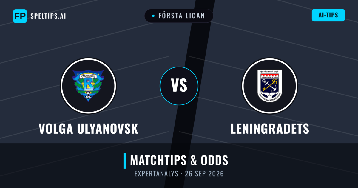 Volga Ulyanovsk vs Leningradets — matchtips och förhandstitt