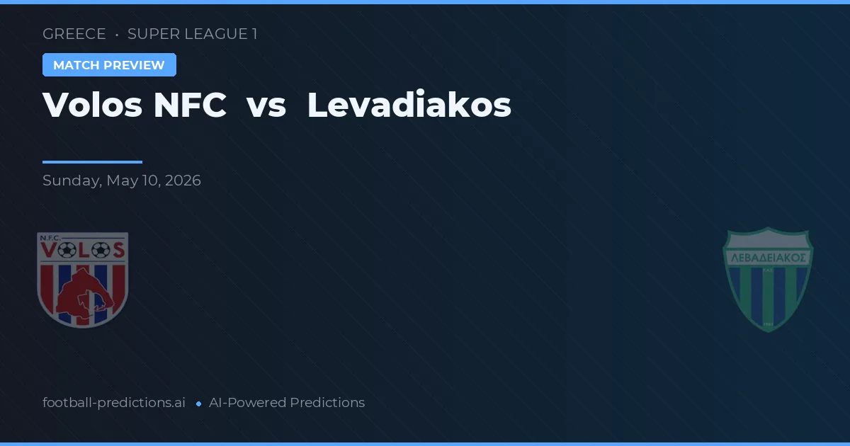 Volos NFC vs Levadiakos — matchtips och förhandstitt