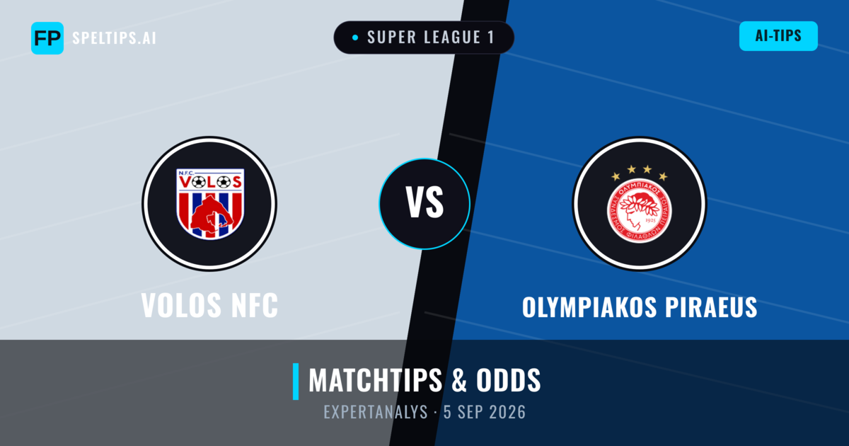 Volos NFC vs Olympiakos Piraeus — matchtips och förhandstitt