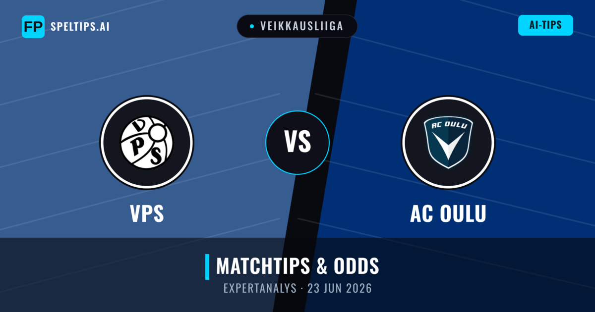 VPS vs AC Oulu — matchtips och förhandstitt