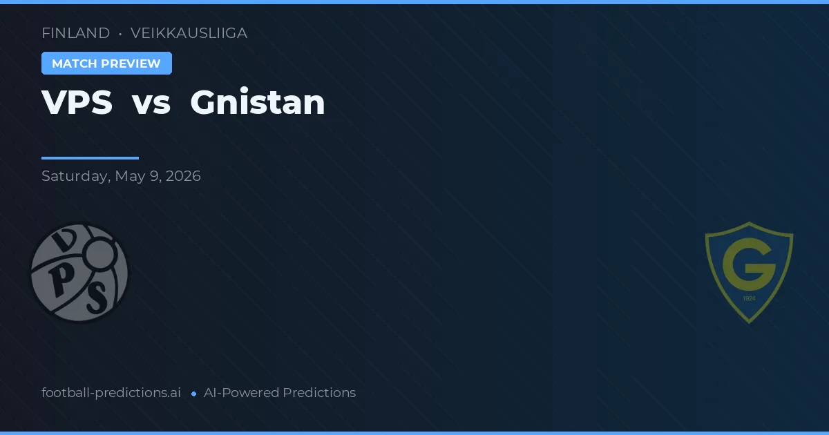 VPS vs Gnistan — matchtips och förhandstitt