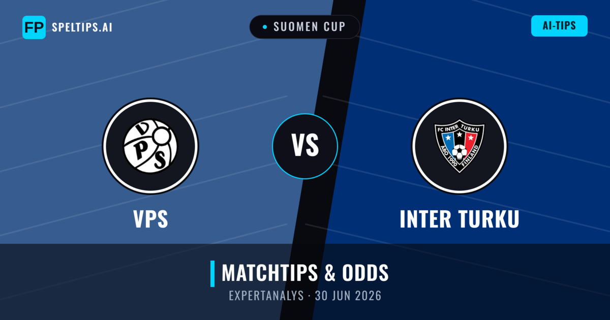 VPS vs Inter Turku — matchtips och förhandstitt