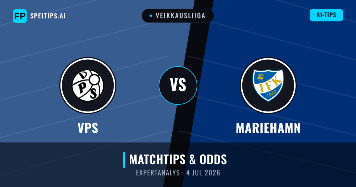 VPS vs Mariehamn — matchtips och förhandstitt