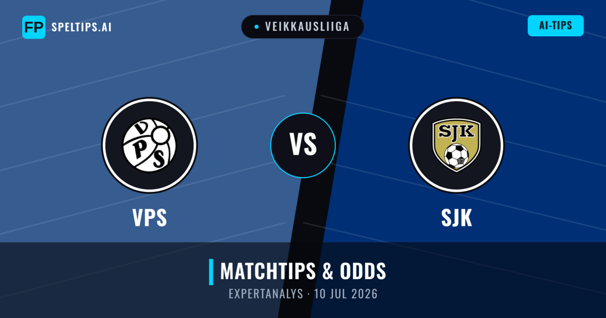 VPS vs SJK — matchtips och förhandstitt