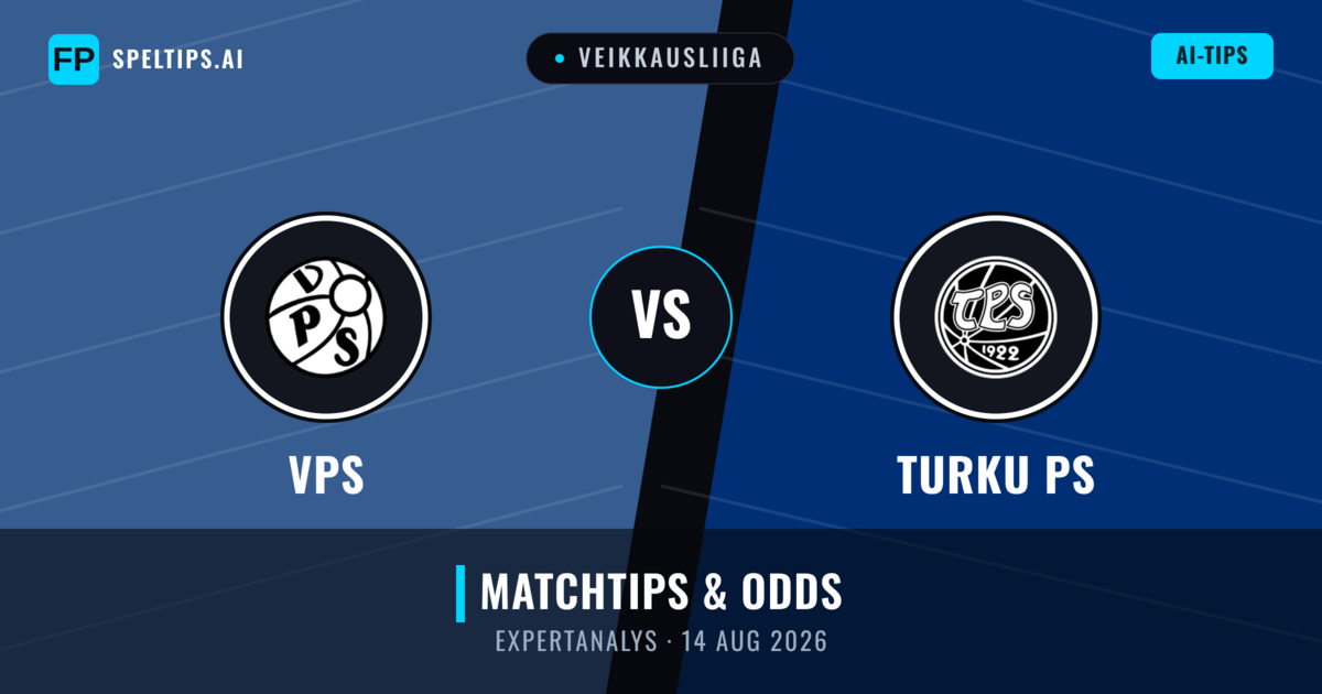 VPS vs Turku PS — matchtips och förhandstitt