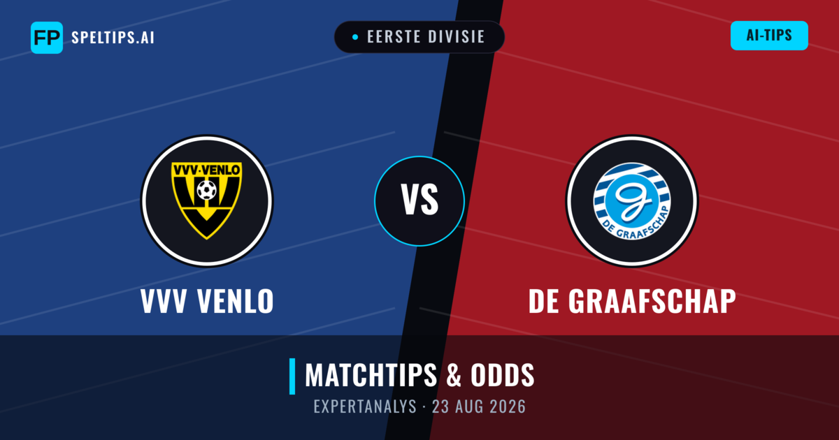 VVV Venlo vs De Graafschap — matchtips och förhandstitt