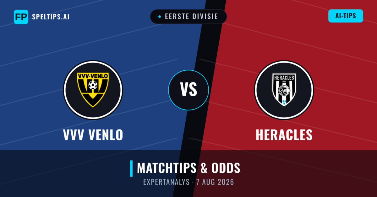 VVV Venlo vs Heracles — matchtips och förhandstitt