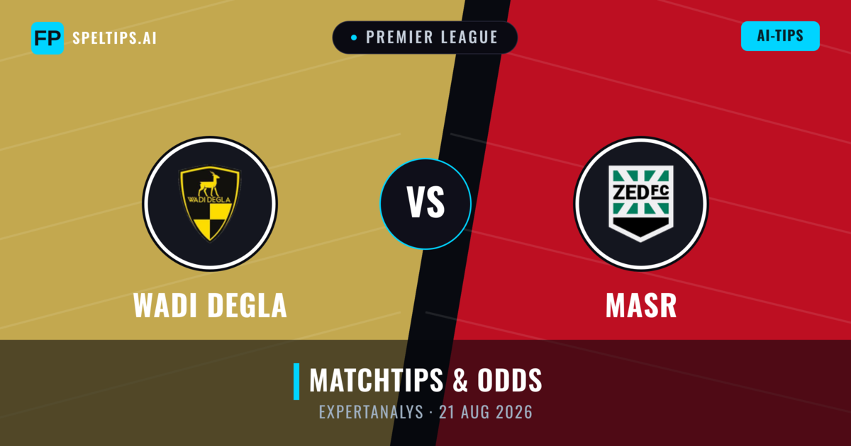 Wadi Degla vs Masr — matchtips och förhandstitt