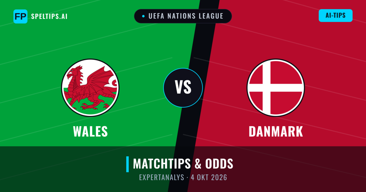 Wales vs Danmark — matchtips och förhandstitt