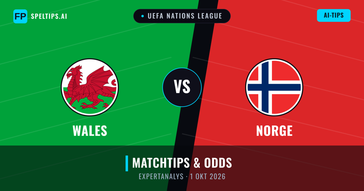 Wales vs Norge — matchtips och förhandstitt