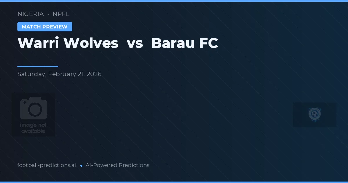 Warri Wolves vs Barau FC — matchtips och förhandstitt