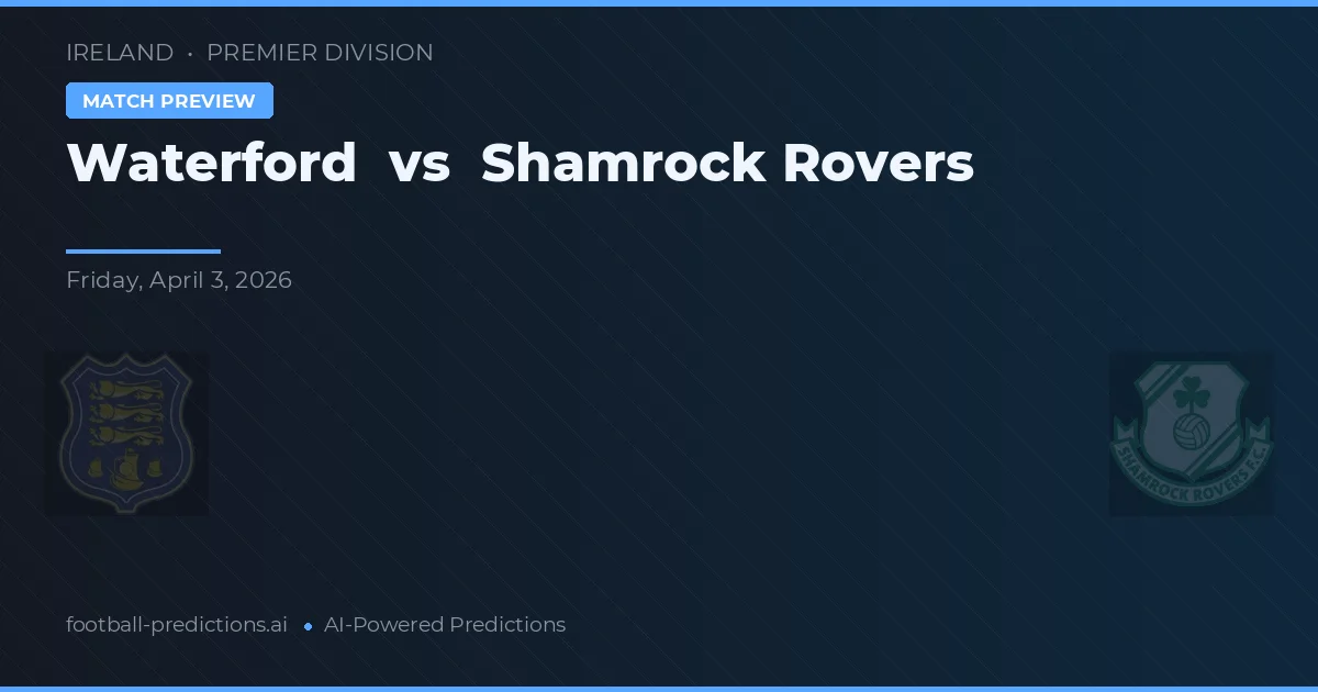 Waterford vs Shamrock Rovers — matchtips och förhandstitt