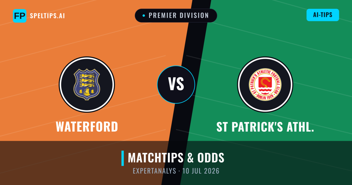Waterford vs St Patrick's Athl. — matchtips och förhandstitt