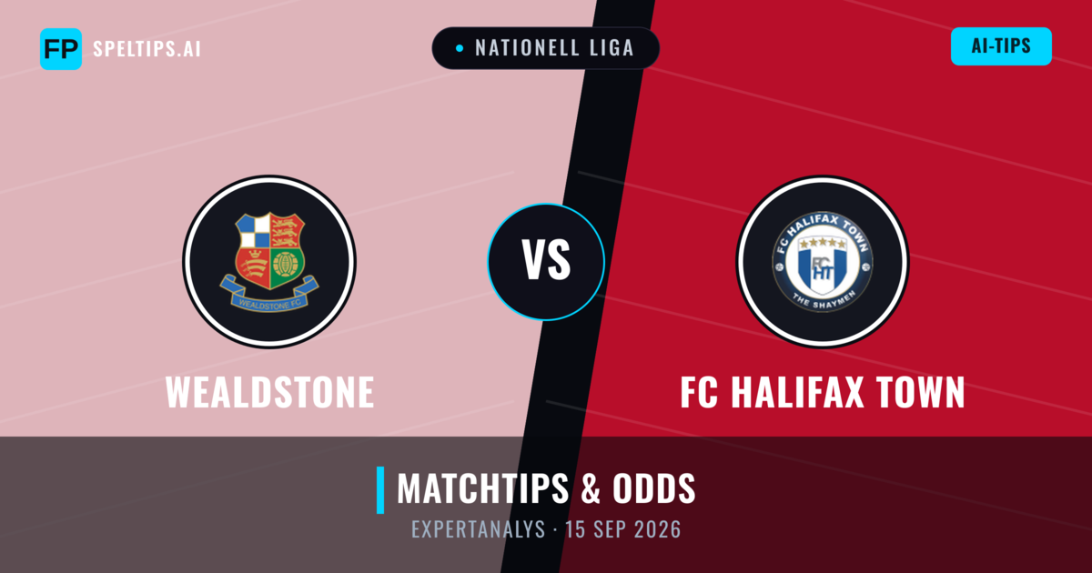 Wealdstone vs FC Halifax Town — matchtips och förhandstitt