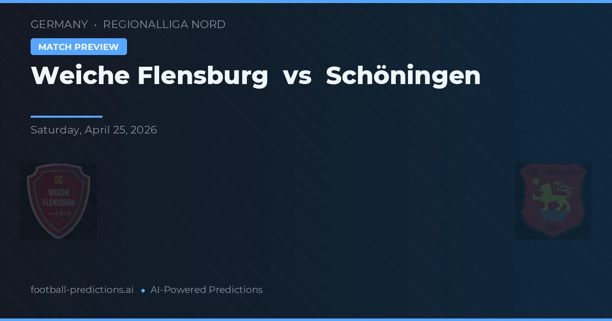 Weiche Flensburg vs Schöningen — matchtips och förhandstitt
