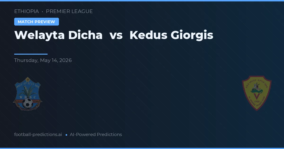 Welayta Dicha vs Kedus Giorgis — matchtips och förhandstitt