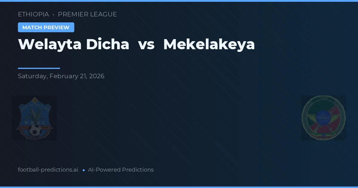 Welayta Dicha vs Mekelakeya — matchtips och förhandstitt