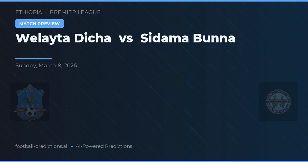 Welayta Dicha vs Sidama Bunna — matchtips och förhandstitt