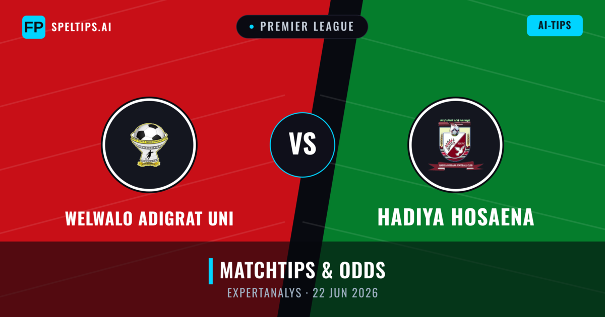 Welwalo Adigrat Uni vs Hadiya Hosaena — matchtips och förhandstitt