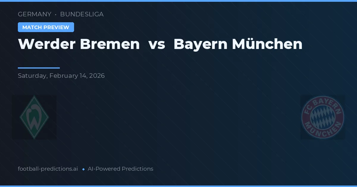 Werder Bremen vs Bayern München — matchtips och förhandstitt