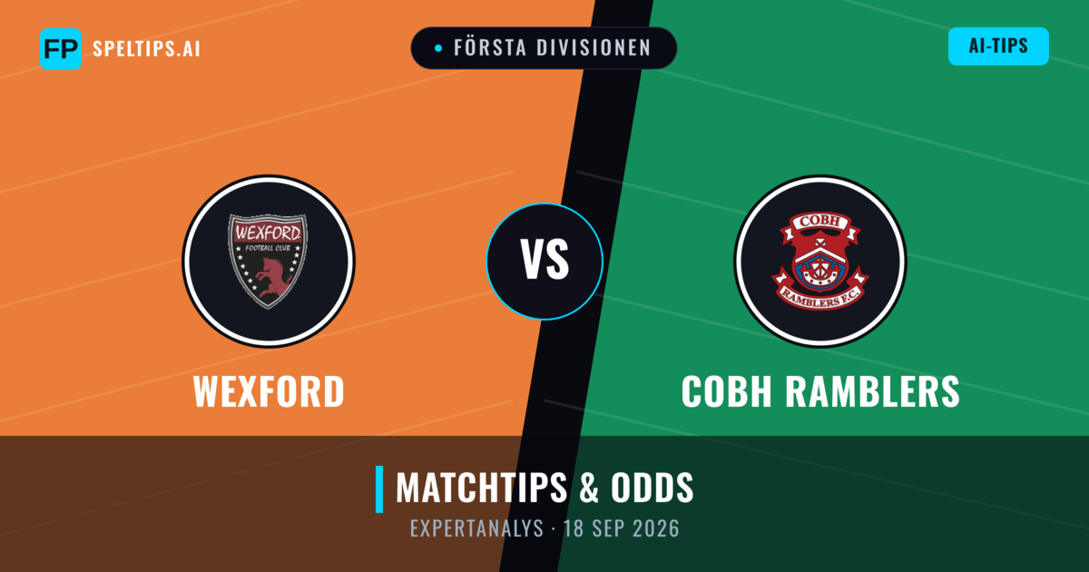 Wexford vs Cobh Ramblers — matchtips och förhandstitt