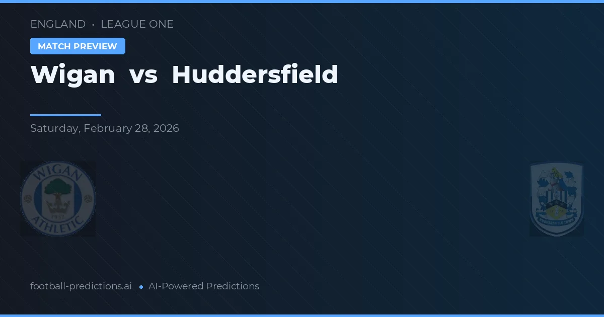 Wigan vs Huddersfield — matchtips och förhandstitt
