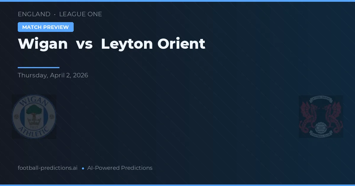 Wigan vs Leyton Orient — matchtips och förhandstitt