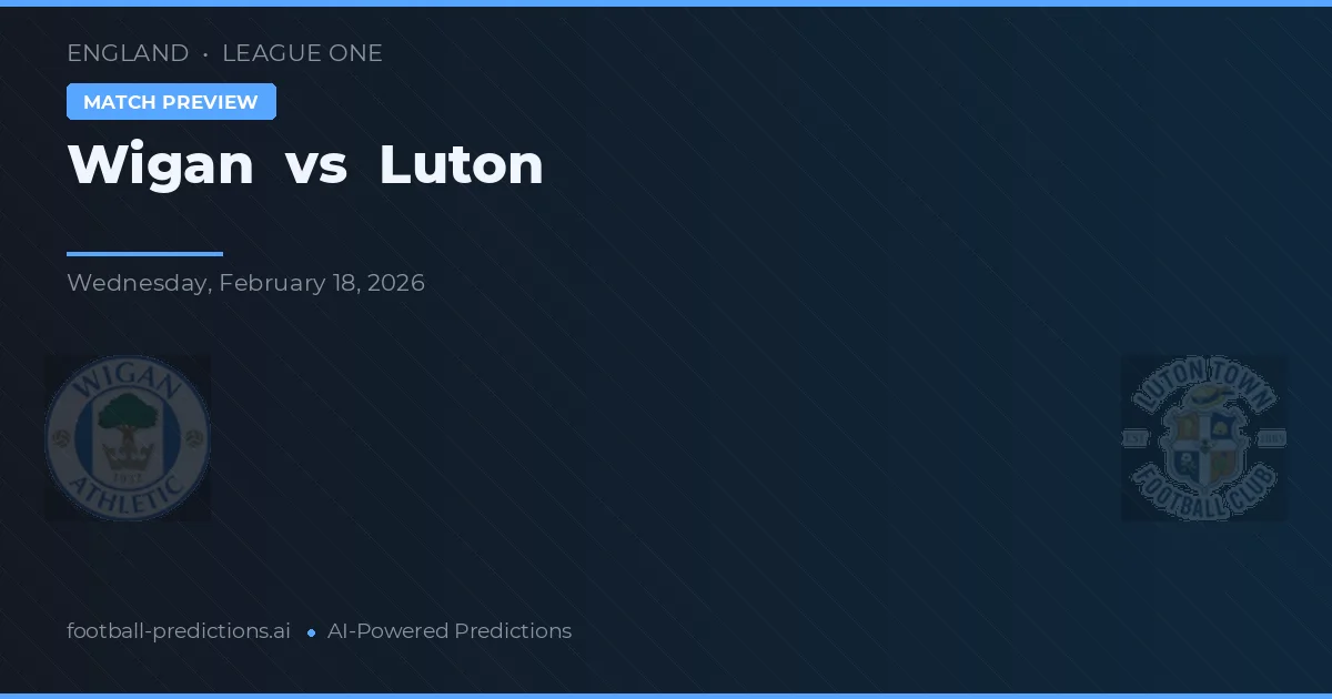 Wigan vs Luton — matchtips och förhandstitt