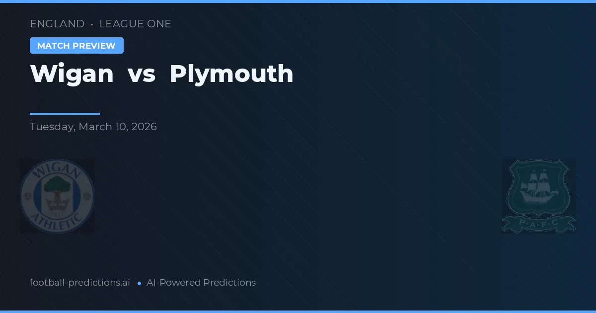 Wigan vs Plymouth — matchtips och förhandstitt