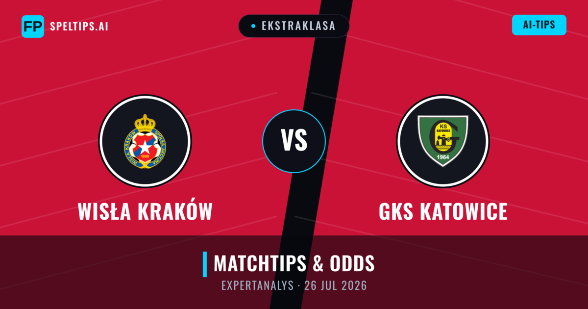 Wisła Kraków vs GKS Katowice — matchtips och förhandstitt