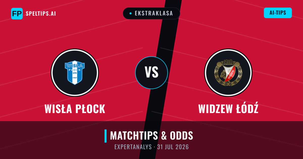 Wisła Płock vs Widzew Łódź — matchtips och förhandstitt