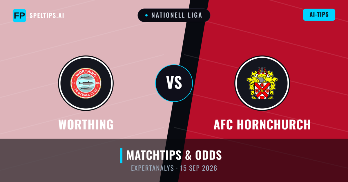 Worthing vs AFC Hornchurch — matchtips och förhandstitt