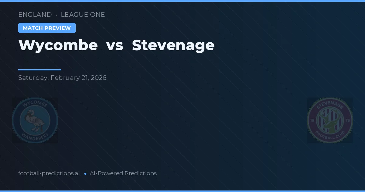 Wycombe vs Stevenage — matchtips och förhandstitt