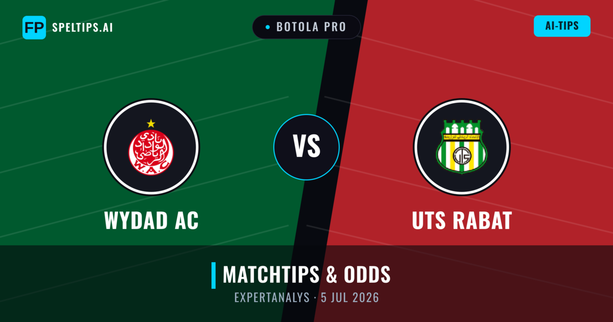 Wydad AC vs UTS Rabat — matchtips och förhandstitt