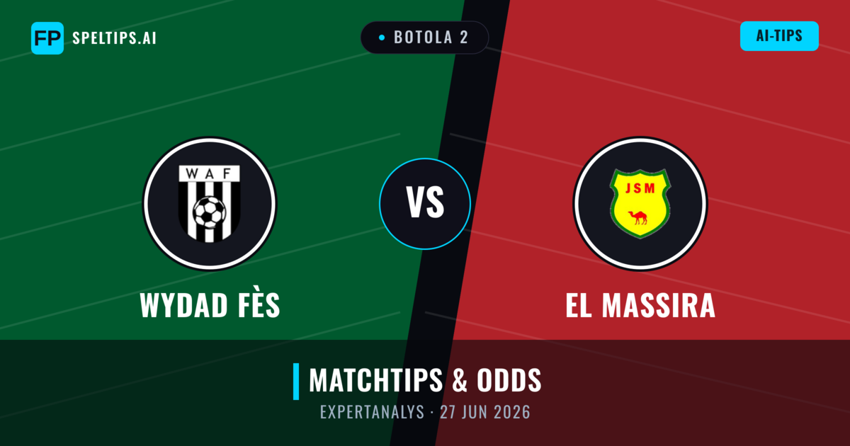 Wydad Fès vs El Massira — matchtips och förhandstitt