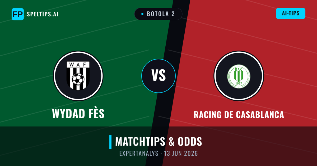 Wydad Fès vs Racing de Casablanca — matchtips och förhandstitt