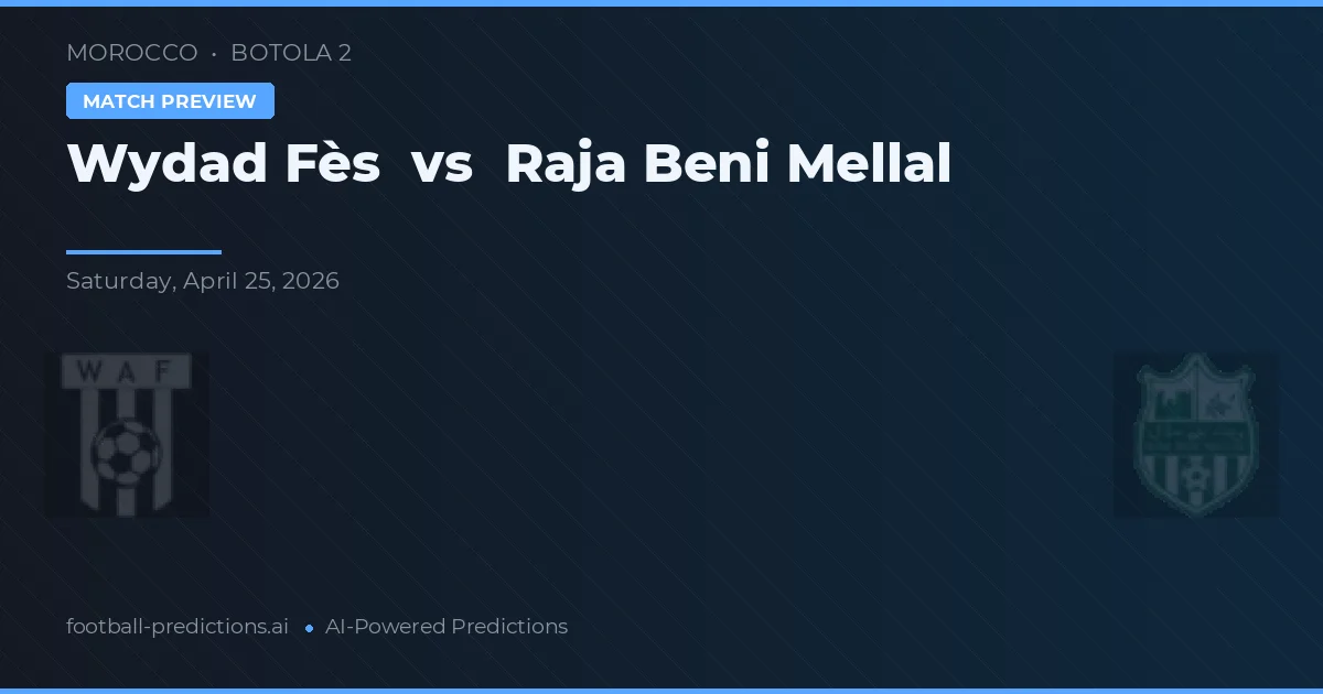 Wydad Fès vs Raja Beni Mellal preview
