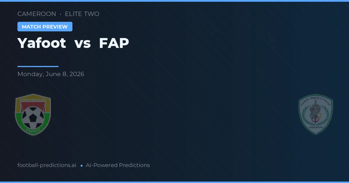 FAP vs Yafoot — matchtips och förhandstitt