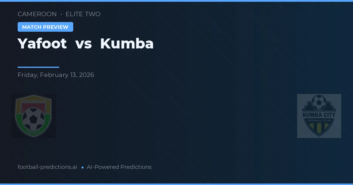 Yafoot vs Kumba — matchtips och förhandstitt