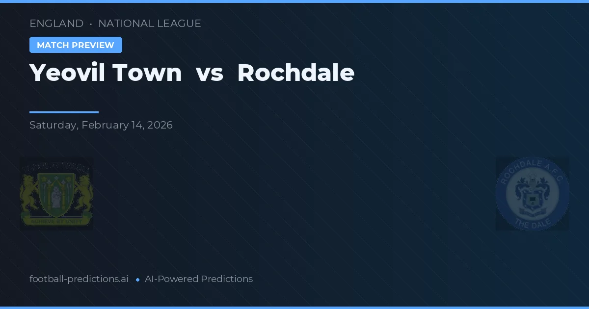Yeovil Town vs Rochdale — matchtips och förhandstitt