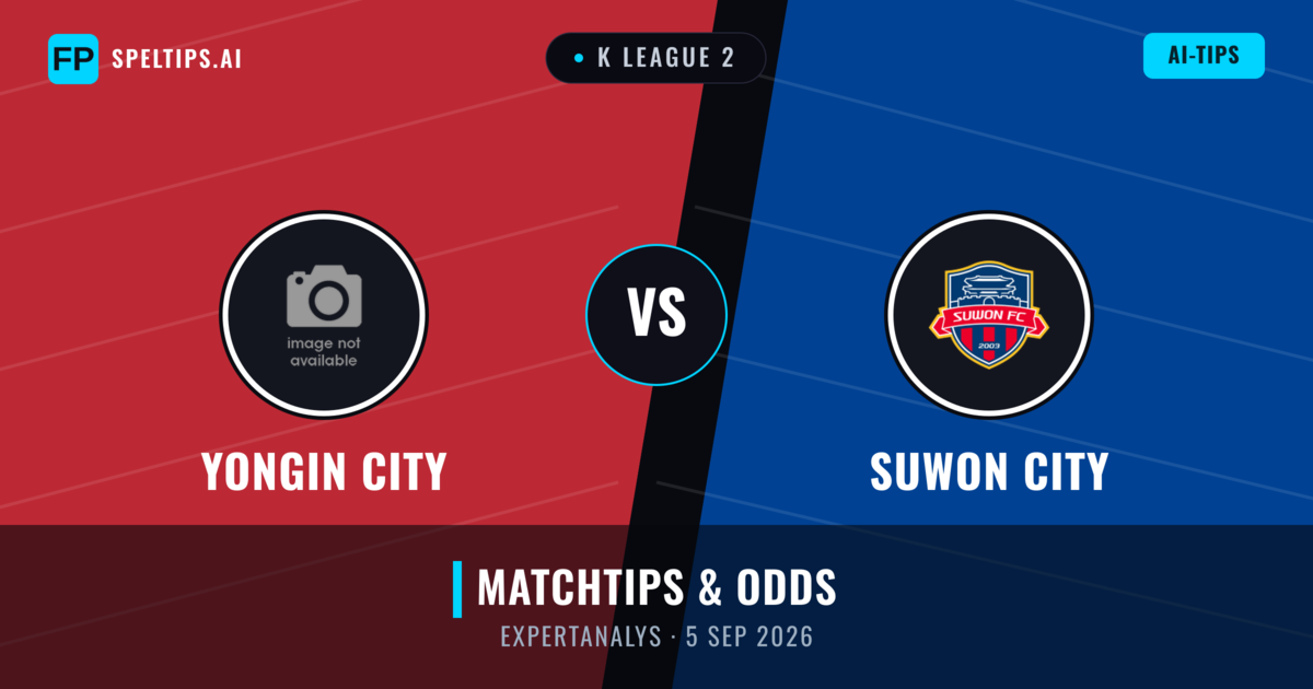 Yongin City vs Suwon City — matchtips och förhandstitt