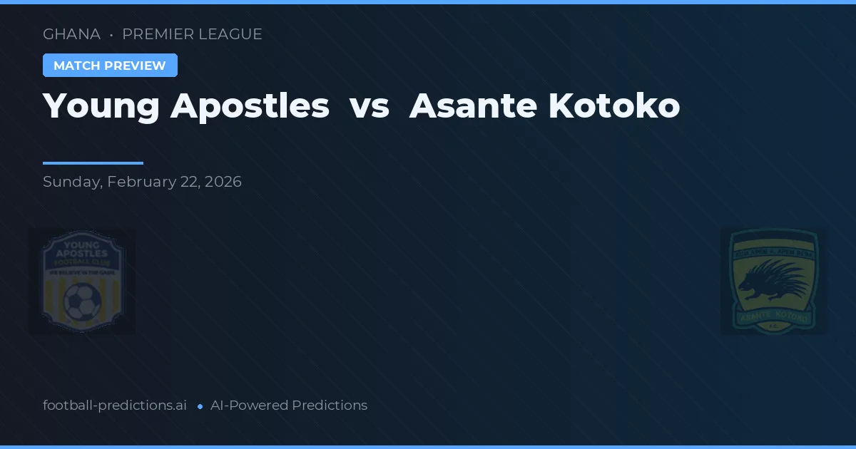 Young Apostles vs Asante Kotoko — matchtips och förhandstitt