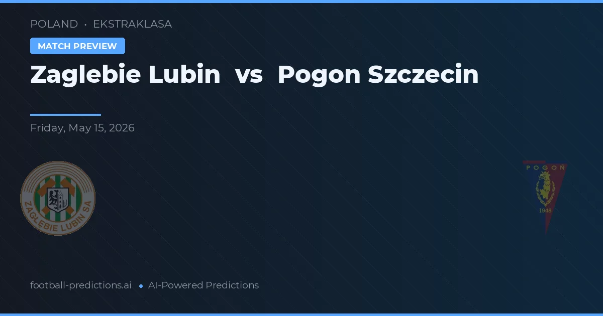 Zagłębie Lubin vs Pogoń Szczecin — matchtips och förhandstitt
