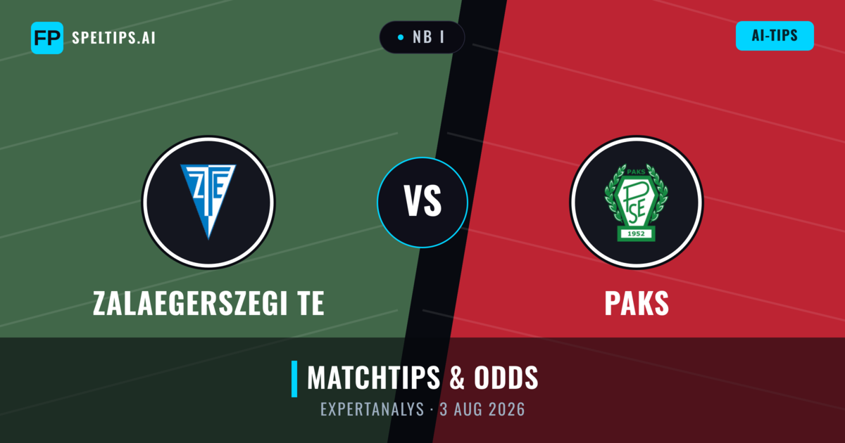 Zalaegerszegi TE vs Paks — matchtips och förhandstitt