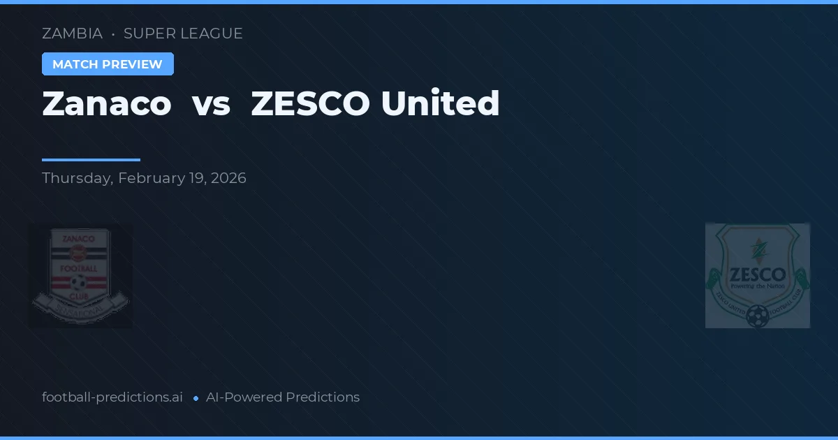 Zanaco vs ZESCO United — matchtips och förhandstitt